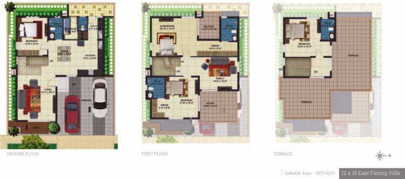 Inner Urban Serenity (4BHK+4T (2,871 sq ft) + Servant Room 2871 sq ft)