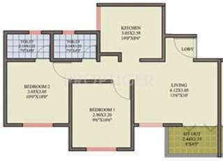 Namrata Sakar (2BHK+2T (741 sq ft) 741 sq ft) Namrata Sakar (2BHK+2T (741 sq ft) 741 sq ft)