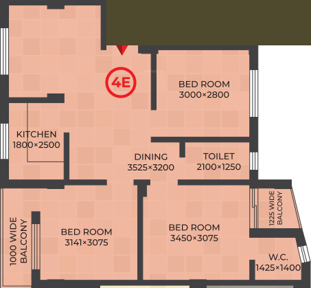 RDB Regent Lakeview (3BHK+2T (980 sq ft) 980 sq ft) RDB Regent Lakeview (3BHK+2T (980 sq ft) 980 sq ft)