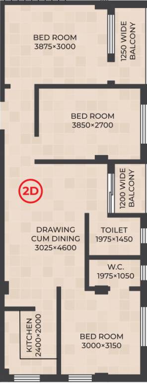 RDB Regent Lakeview (3BHK+2T (1,057 sq ft) 1057 sq ft) RDB Regent Lakeview (3BHK+2T (1,057 sq ft) 1057 sq ft)
