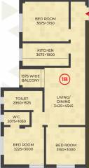 RDB Regent Lakeview (3BHK+2T (1,101 sq ft) 1101 sq ft) RDB Regent Lakeview (3BHK+2T (1,101 sq ft) 1101 sq ft)