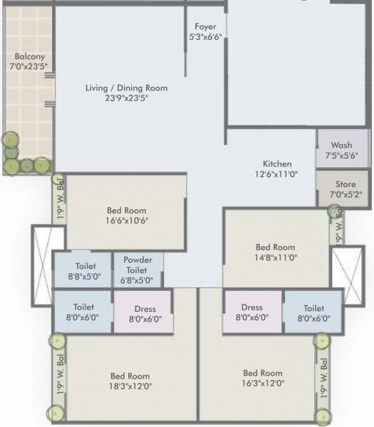 Raama Palacio (4BHK+4T (3,650 sq ft) + Servant Room 3650 sq ft)