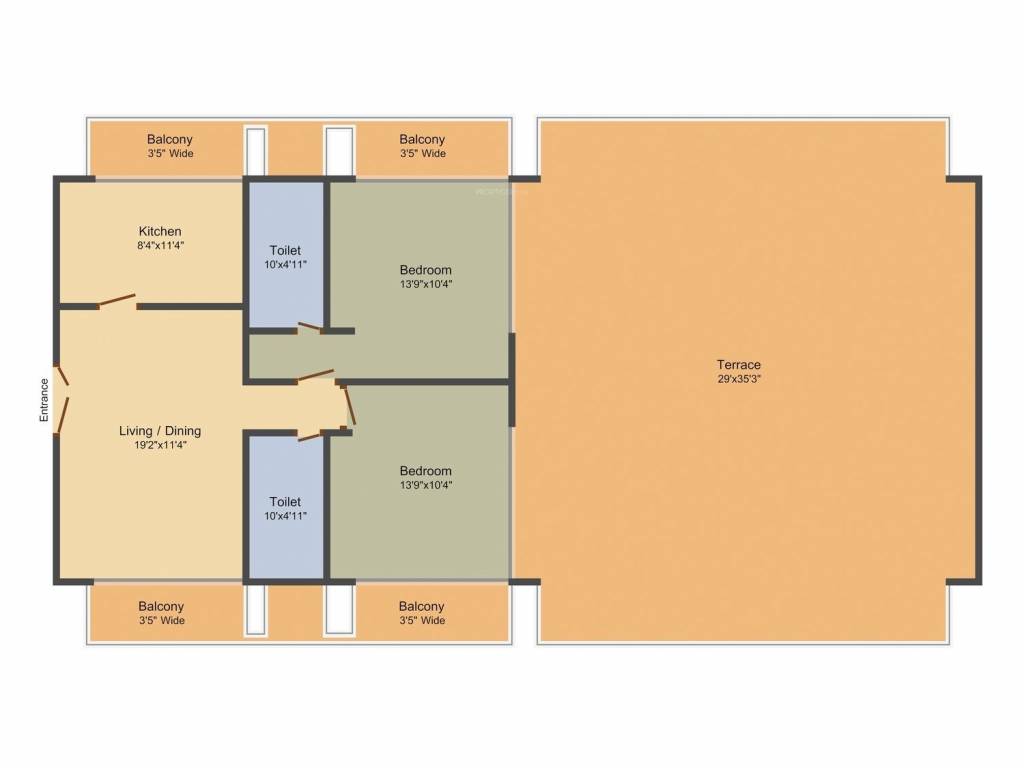 Crescent Aria (2BHK (3089 sq ft) 3089 sq ft)