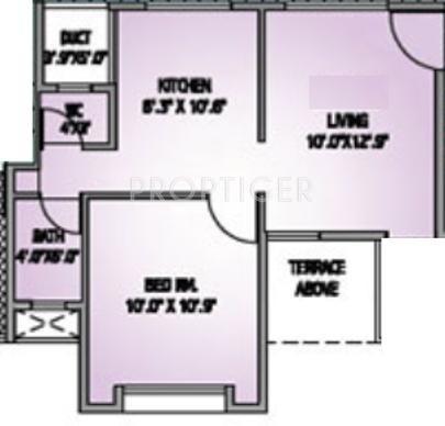 Agrawal Atharva Residency (1BHK+1T (573 sq ft) 573 sq ft)