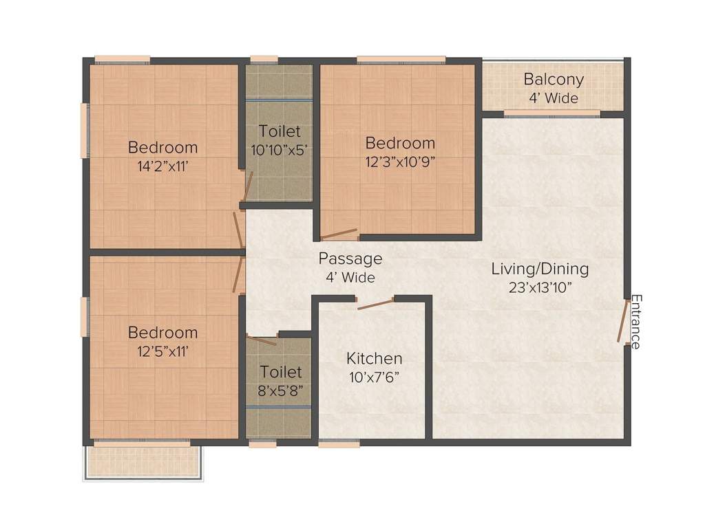 Forum Pravesh (3BHK+3T (1474 sq ft) 1474 sq ft)