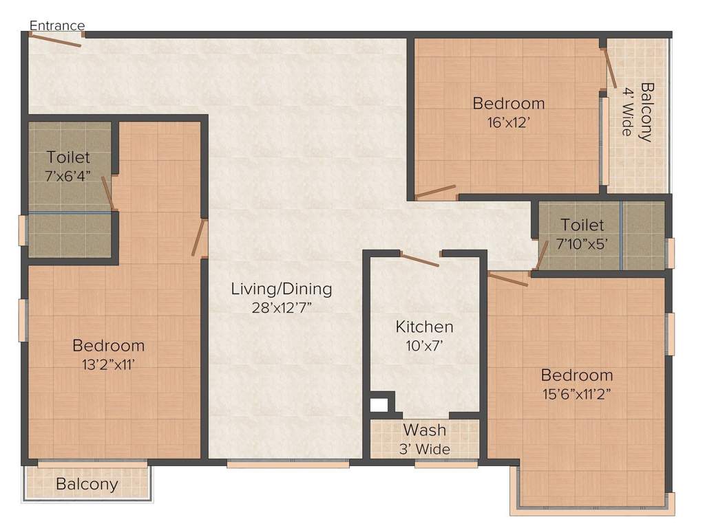 Forum Pravesh (3BHK+1T (1676 sq ft) 1676 sq ft)