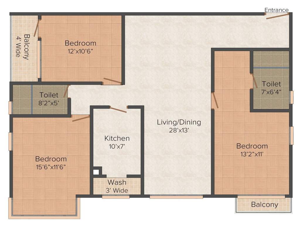 Forum Pravesh (3BHK+3T (1688 sq ft) 1688 sq ft)