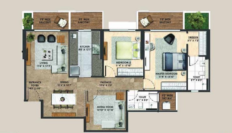  atelier greens Floor Plan Floor Plan