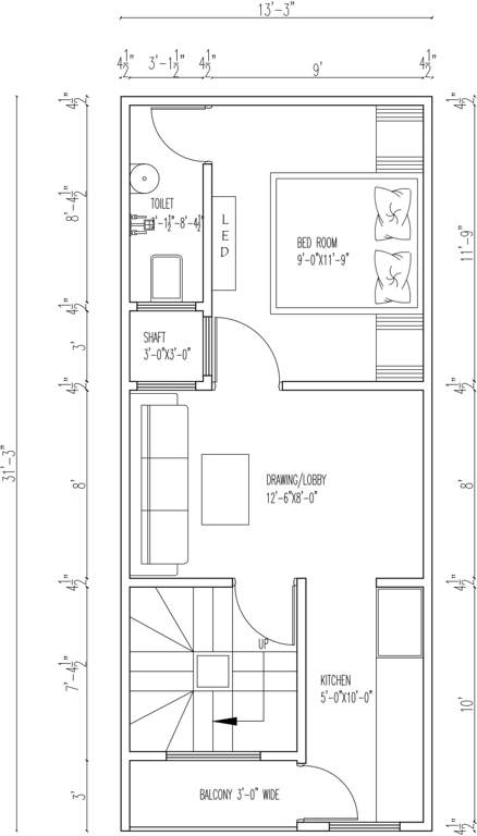 Rahil Floors (1BHK+1T (400 sq ft) 400 sq ft)