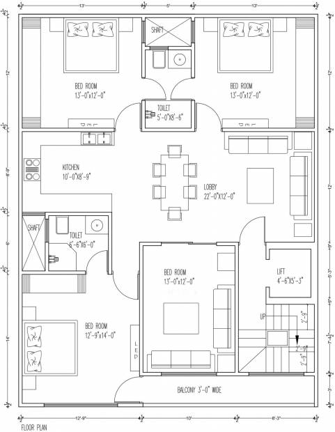 Rahil Floors (4BHK+4T (1,350 sq ft) 1350 sq ft)