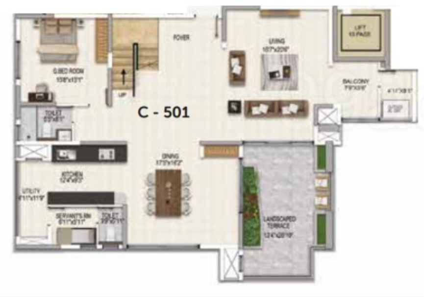 magnificia Floor Plan Lower Level Duplex Plan