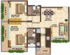 KUL Elegance (2BHK+2T (1,285 sq ft) 1285 sq ft)