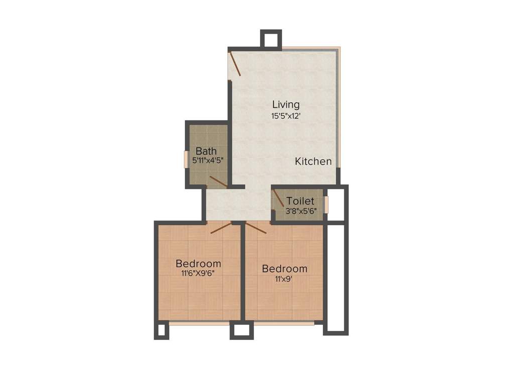 Build Sathya Lifestyles (2BHK+1T (780 sq ft) 780 sq ft)