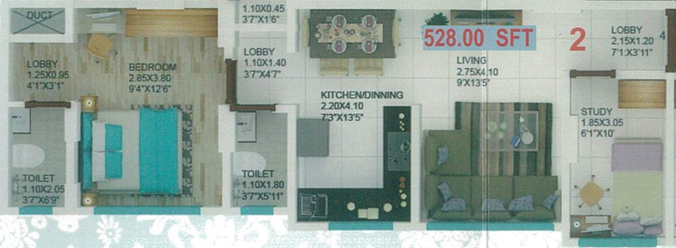 Vinayak Raghvendra CHS (2BHK+2T (528 sq ft) 528 sq ft)