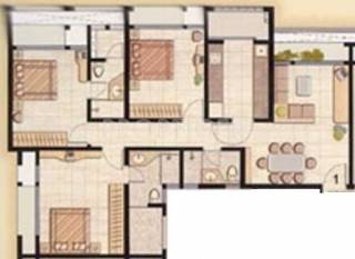 Ashish Garden Estates (3BHK+3T (1,250 sq ft) 1250 sq ft)