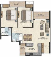 GKB Grace (2BHK+2T (1,201.25 sq ft) 1201.25 sq ft) GKB Grace (2BHK+2T (1,201.25 sq ft) 1201.25 sq ft)