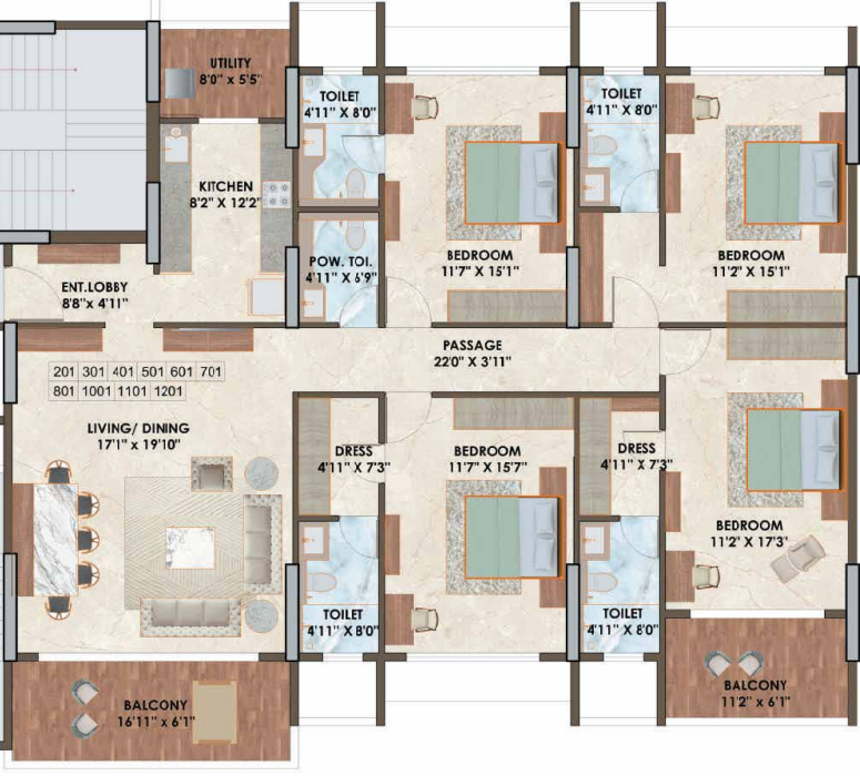 Floor Plan the luxe towers building i and j Floor Plan Floor Plan