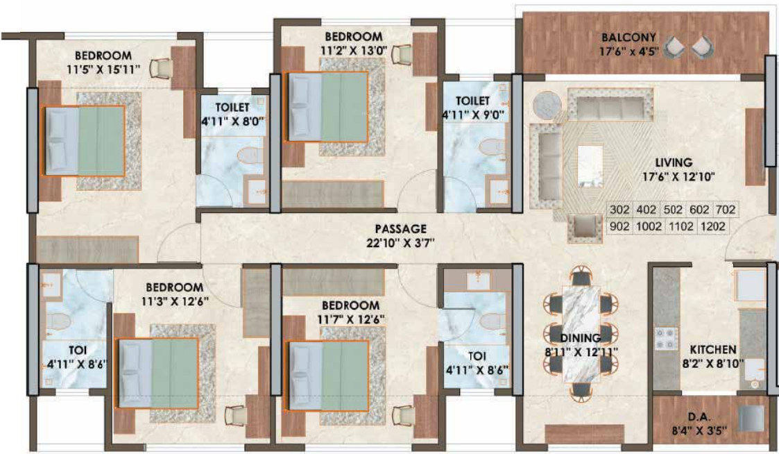 Floor Plan the luxe towers building i and j Floor Plan Floor Plan