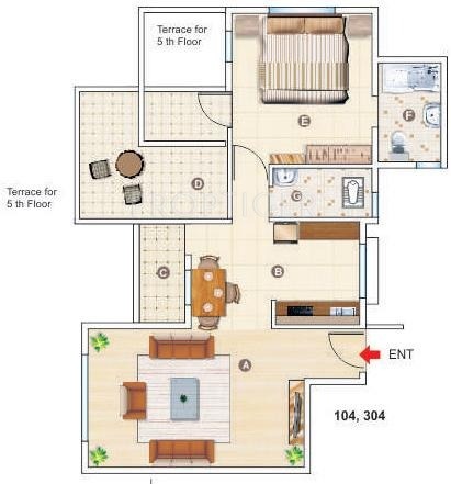 Karda Hari Om Residency (1BHK+1T (675 sq ft) 675 sq ft)