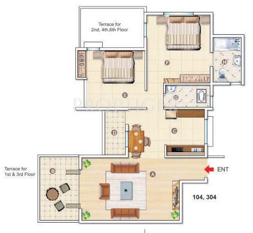 Karda Hari Om Residency (1BHK+1T (990 sq ft) 990 sq ft)