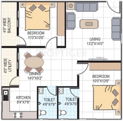 Ashrith SLV Pride (2BHK+2T (1,036 sq ft) 1036 sq ft) Ashrith SLV Pride (2BHK+2T (1,036 sq ft) 1036 sq ft)