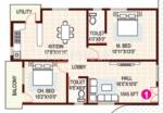 AV Hare Ram Residency (2BHK+2T (1,045 sq ft) 1045 sq ft) AV Hare Ram Residency (2BHK+2T (1,045 sq ft) 1045 sq ft)