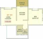Sairaj Residency (1BHK+1T (418 sq ft) 418 sq ft)