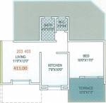 Sairaj Residency (1BHK+1T (411 sq ft) 411 sq ft)