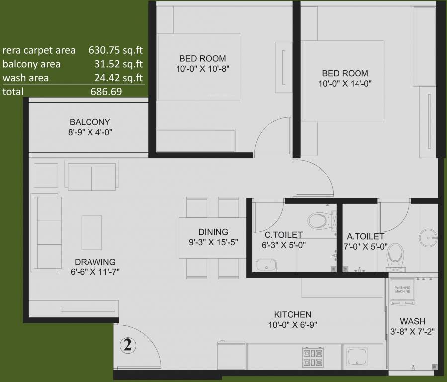 Sangath Pure By Sangath IPL (2BHK+2T (630.75 sq ft) 630.75 sq ft) Sangath Pure By Sangath IPL (2BHK+2T (630.75 sq ft) 630.75 sq ft)
