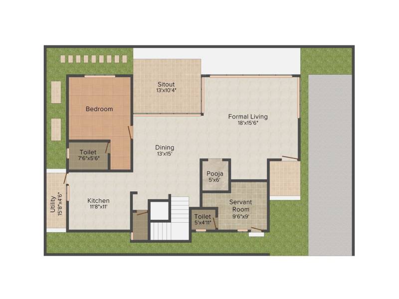 MV Projects Sundridge 4BHK+4T (4284 sq ft)