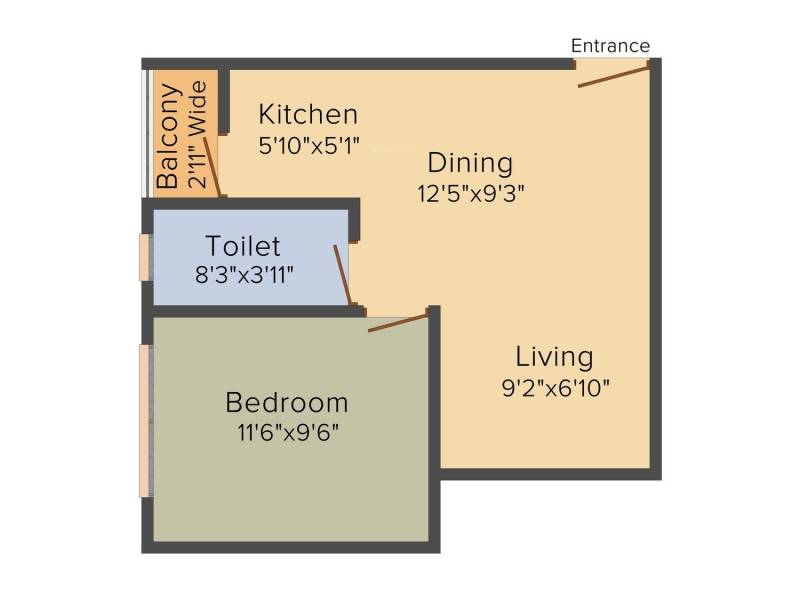 Swagat Skyline (1BHK (576 sq ft) 576 sq ft)