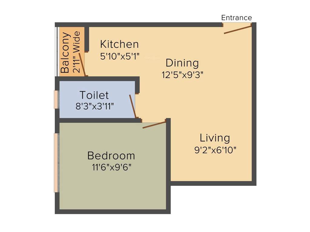 Swagat Skyline (1BHK (576 sq ft) 576 sq ft)
