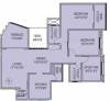 Rachana Lifestyle Gold Coast Floor Plan (2BHK+2T + Study Room)