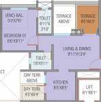 Nisarg Hill Crest (1BHK+1T (501.81 sq ft) 501.81 sq ft) Nisarg Hill Crest (1BHK+1T (501.81 sq ft) 501.81 sq ft)