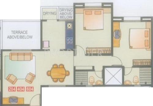 Vanshaj Gardens (2BHK+2T (927 sq ft) 927 sq ft)