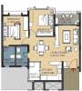 Skylark Zenith (2BHK+2T (996 sq ft) 996 sq ft)