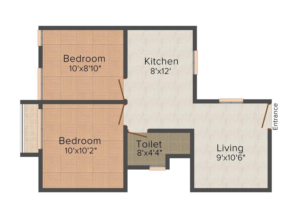 Appaswamy Platina (2BHK+1T (630 sq ft) 630 sq ft)