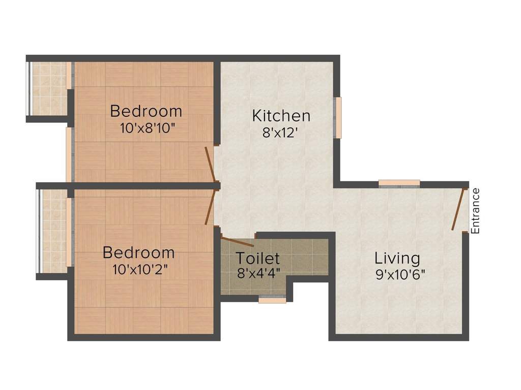 Appaswamy Platina (2BHK+1T (638 sq ft) 638 sq ft)