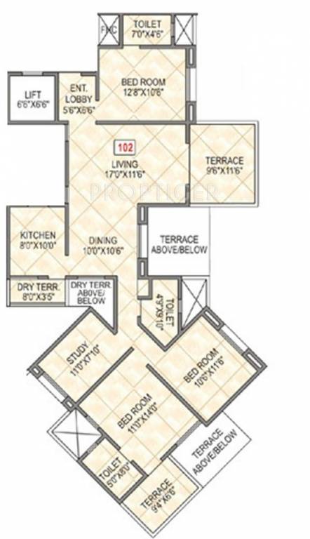 Yash Oakwood Hills (3BHK+3T (1,500 sq ft)   Study Room 1500 sq ft) Yash Oakwood Hills (3BHK+3T (1,500 sq ft)   Study Room 1500 sq ft)