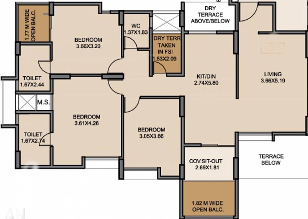 Venkatesh Graffiti Phase 5 (3BHK+3T (1,164.12 sq ft) 1164.12 sq ft) Venkatesh Graffiti Phase 5 (3BHK+3T (1,164.12 sq ft) 1164.12 sq ft)