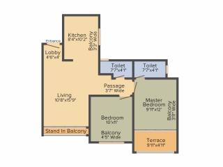 Avnee Optima Heights Building E (2BHK+2T (690.62 sq ft) 690.62 sq ft) Avnee Optima Heights Building E (2BHK+2T (690.62 sq ft) 690.62 sq ft)