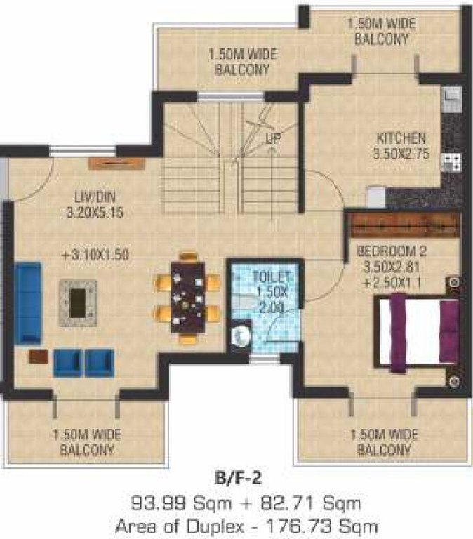 Naifer K B Enclave (2BHK+2T (1,902.31 sq ft) 1902.31 sq ft)