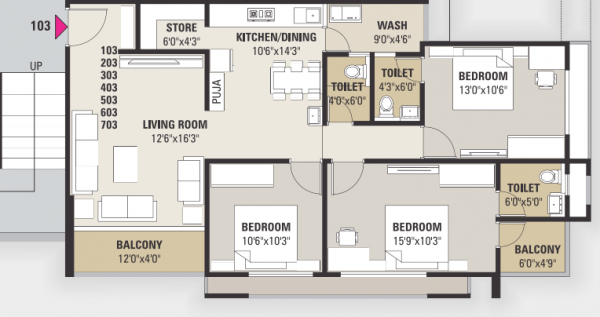  venus-apartments Floor Plan Floor Plan