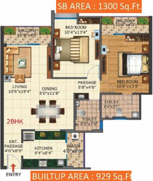 Laabham Shubham Nariman Enclave Building No 1 (2BHK+2T (1,300 sq ft) 1300 sq ft)