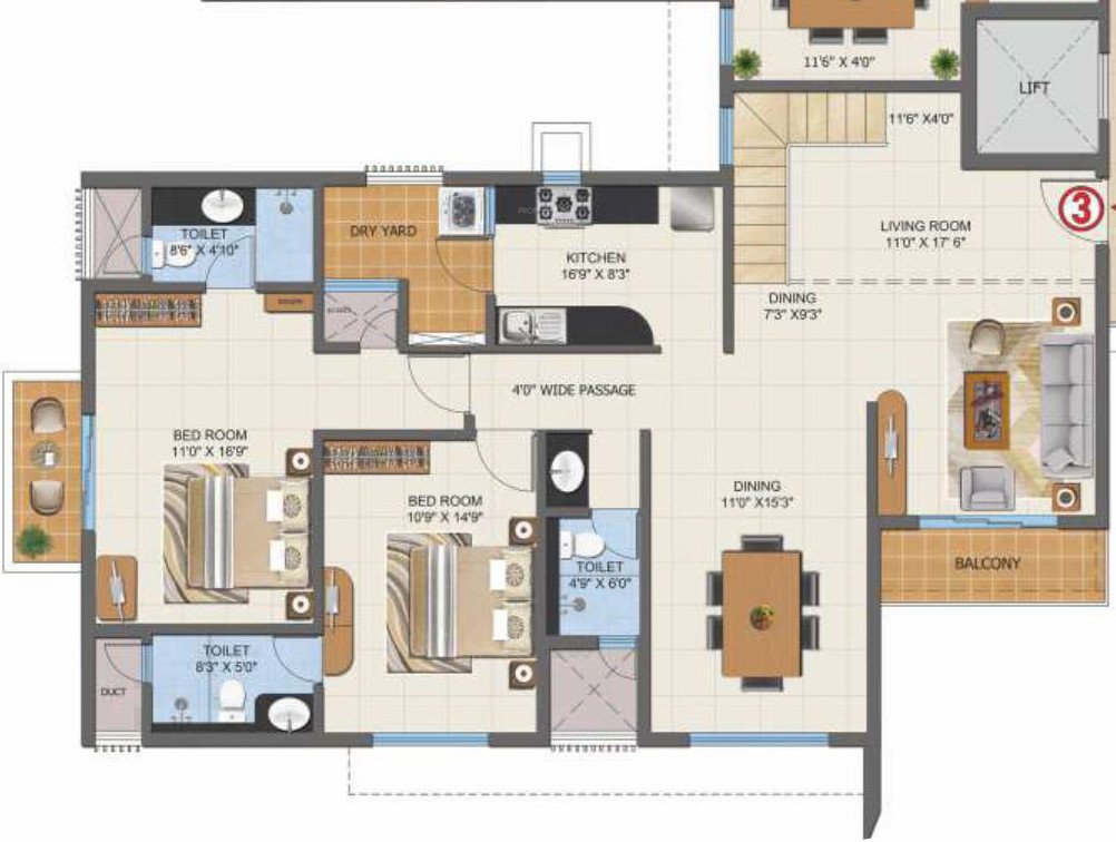  first city project Floor Plan Lower Level Duplex Plan