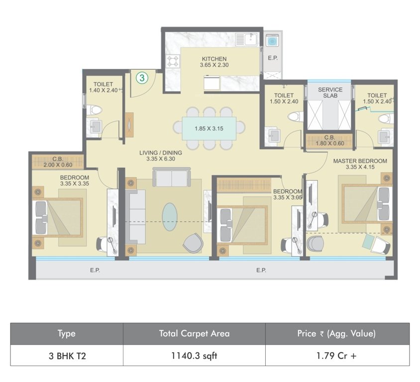  one indiabulls thane 1 Floor Plan Floor Plan