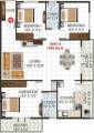 V K Krishna Gardenia (3BHK+2T (1,480 sq ft) 1480 sq ft)