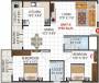 V K Krishna Gardenia (2BHK+2T (1,190 sq ft) 1190 sq ft)