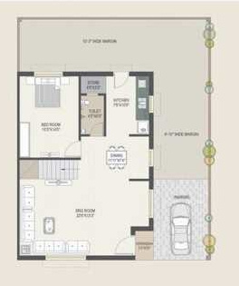  bunglows Floor Plan Ground Floor Plan