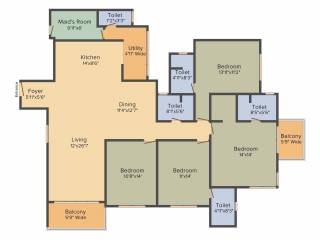 Advaitha Aksha (4BHK+4T (2,441 sq ft) 2441 sq ft)